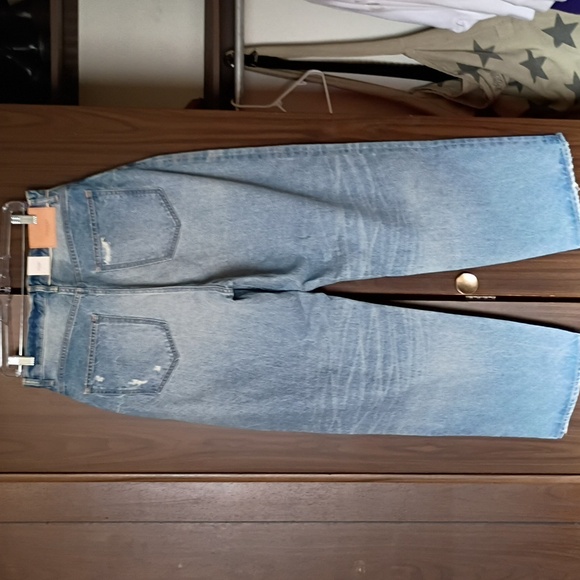 Women's Jeans  Relaxed Fit Distressed, Denim Wide Tapered. MOUSSY NWT - Picture 6 of 7